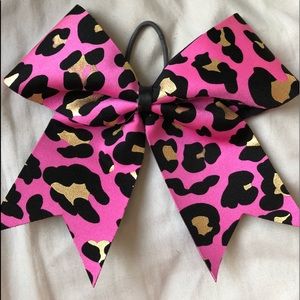 Cheetah Cheer Bow